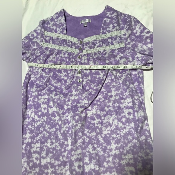 Secret Treasures Women’s Long Sleeve Fleece Nightgown Dress Size M (8-10) - Picture 3 of 8